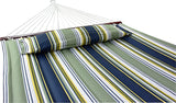 12 Feet Hammock with Stand & Spreader Bars and Detachable Pillow, Heavy Duty, 450 Pound Capacity, Accommodates 2 People, Perfect for Indoor/Outdoor Patio, Deck, Yard