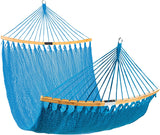 2-Person Woven Polyester Curved Caribbean Hammock for Outdoor