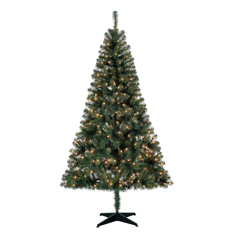 Pre-Lit Artificial Christmas Tree with Stand - 7 FT