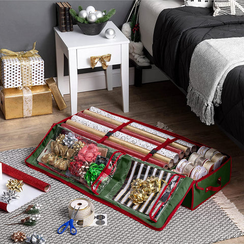 Wrapping Paper Storage Container, Under Bed Christmas Storage