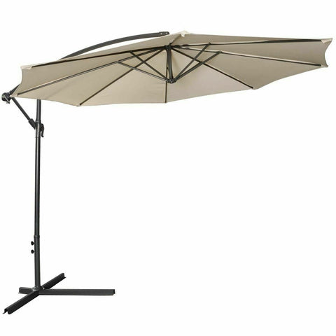 10 FT Hanging Offset Adjustable Patio Umbrella