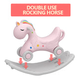 Rocking Horse  Fun 2 in 1 Ride-On Toy for Kids Ages 2-3 Years Old, Easy Set Up Baby Playset Unicorn Rocker Roller for Indoor and Outdoor