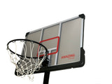 Pro Court Height Basketball Hoop Portable Adjustable Basketball System Basketball Goal Basketball Equipment with Adjustable Height 7FT - 10 FT with 44" Backboard, Wheels and Large Base