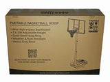 Pro Court Height Basketball Hoop Portable Adjustable Basketball System Basketball Goal Basketball Equipment with Adjustable Height 7FT - 10 FT with 44" Backboard, Wheels and Large Base