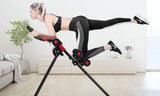 Vertical Foldable Abdominal Ab Trainer Fitness Machine w/ LED Counter