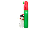 8ft Greeting Santa Claus & Snowman Archway Inflatable Christmas Outdoor Home Decor
