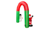 8ft Greeting Santa Claus & Snowman Archway Inflatable Christmas Outdoor Home Decor