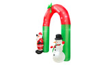 8ft Greeting Santa Claus & Snowman Archway Inflatable Christmas Outdoor Home Decor