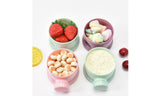 3-4 Layers Baby Formula Milk Powder Dispenser Infant Snack Storage Container