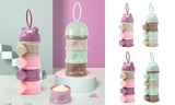 3-4 Layers Baby Formula Milk Powder Dispenser Infant Snack Storage Container
