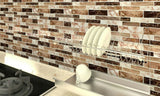 10pk Peel and Stick 3D Self Adhesive Mosaic Tile Backsplash for Kitchen