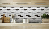 10pk Peel and Stick 3D Self Adhesive Mosaic Tile Backsplash for Kitchen