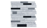 10pk Peel and Stick 3D Self Adhesive Mosaic Tile Backsplash for Kitchen