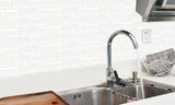 10pk Peel and Stick 3D Self Adhesive Mosaic Tile Backsplash for Kitchen