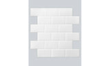 10pk Peel and Stick 3D Self Adhesive Mosaic Tile Backsplash for Kitchen