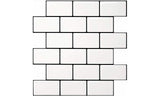 10pk Peel and Stick 3D Self Adhesive Mosaic Tile Backsplash for Kitchen