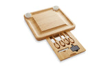 Bamboo Cheese Board w/ Bowls & Knives