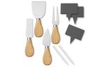Bamboo Cheese Board w/ Bowls & Knives
