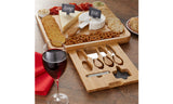 Bamboo Cheese Board w/ Bowls & Knives