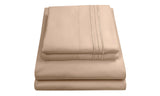 4pc 1800 Thread Count Egyptian Comfort Bedding Set Deep Pocket