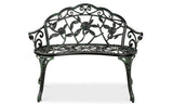 Steel Garden Bench Loveseat Outdoor Furniture