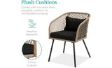 3-Piece Outdoor Wicker Bistro Set