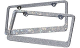 Glitter Diamonds License Plate Frames