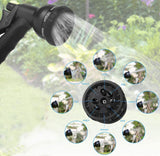 50 Foot Expandable Garden Hose, Upgraded Leakproof Lightweight No-Kink Water Hose, Flexible Water Hose with Triple Layered Latex Core, 3/4"Solid Brass Fittings, with Spray Nozzle, Bag & Holder