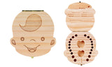 Baby Wooden Tooth Storage Box