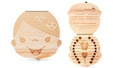 Baby Wooden Tooth Storage Box