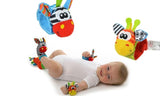 Baby Socks and Wrist Rattle Toys (4-Piece)
