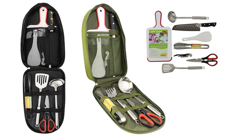 8pc Camping Utensil Accessories Set