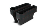 2pk Auto Car Seat Gap Catcher Organizer Storage Box w/ Cup Holder