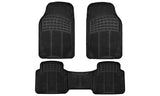 3pc Heavy Duty All Weather Rubber Liner Car Floor Mats