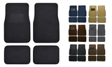4pc Carpet Liner Vinyl Heel Pad Car Floor Mats for Sedan & SUV