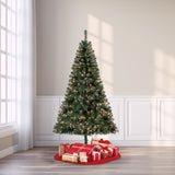 Pre-Lit Artificial Christmas Tree with Stand - 6 FT