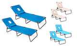 Backyard Pool Folding Chaise Lounge Chairs