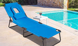 Backyard Pool Folding Chaise Lounge Chairs