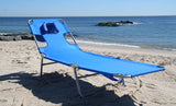 Outdoor Portable Chaise Reclining Lounger For Beach, Sunbathing, Pool