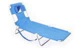 Outdoor Portable Chaise Reclining Lounger For Beach, Sunbathing, Pool