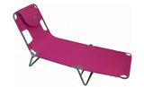 Outdoor Portable Chaise Reclining Lounger For Beach, Sunbathing, Pool