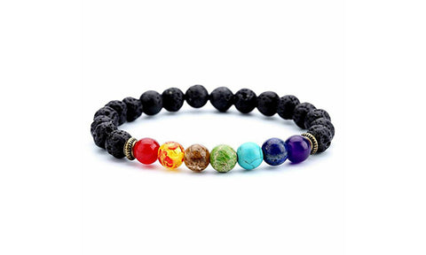 7 Chakra Healing Natural Stone Bead Bracelet
