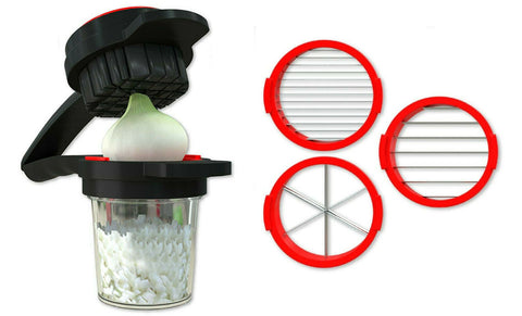 Vegetable Fruit Salad Onion Veggie Food Hand Chopper Cutter Slicer Dicer Shredder