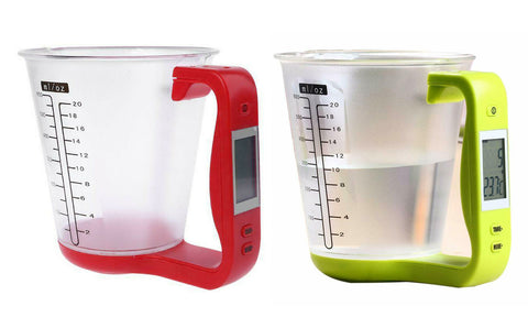 LCD Screen Digital Kitchen Food Scale Measuring Cup