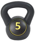Kettlebell Set with Storage Rack, Exercise Fitness Concrete Weights 5lb, 10lb, 15lb