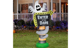 8ft Enter If you Dare Halloween Inflatable Decoration