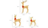 3-Piece Lighted Christmas Deer Outdoor Decoration with 360 LED Lights