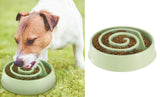 Slow Feeder Dog Bowl Anti-slip Pet Cat Puppy Food Dish Water Feeding for S/M Dog