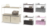 3-Tier Closet Storage Rack with 2 Drawers