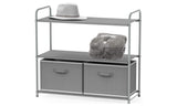 3-Tier Closet Storage Rack with 2 Drawers
